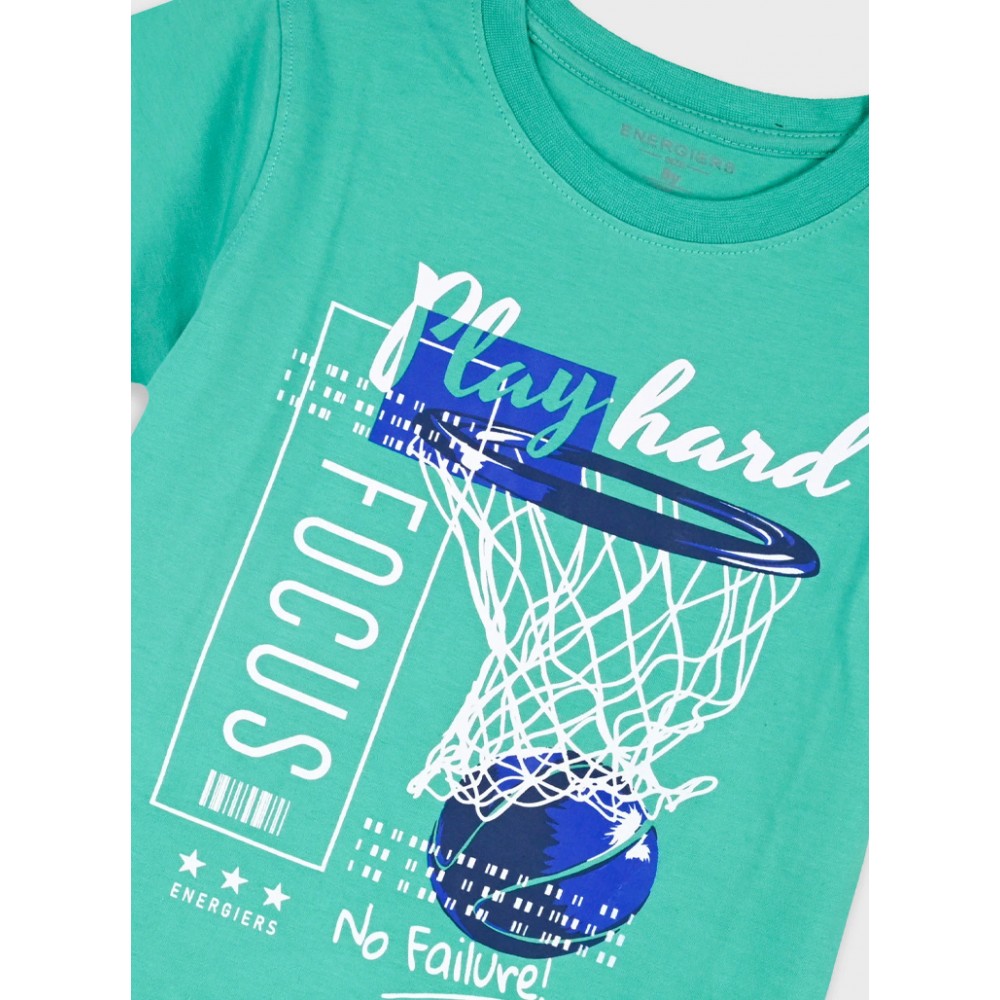 Εφηβικό Σετ Μακό με Μπλούζα Focus Μπάσκετ και Βερμούδα Αγόρι (6-16) –Μαρέν– 13-226013-0