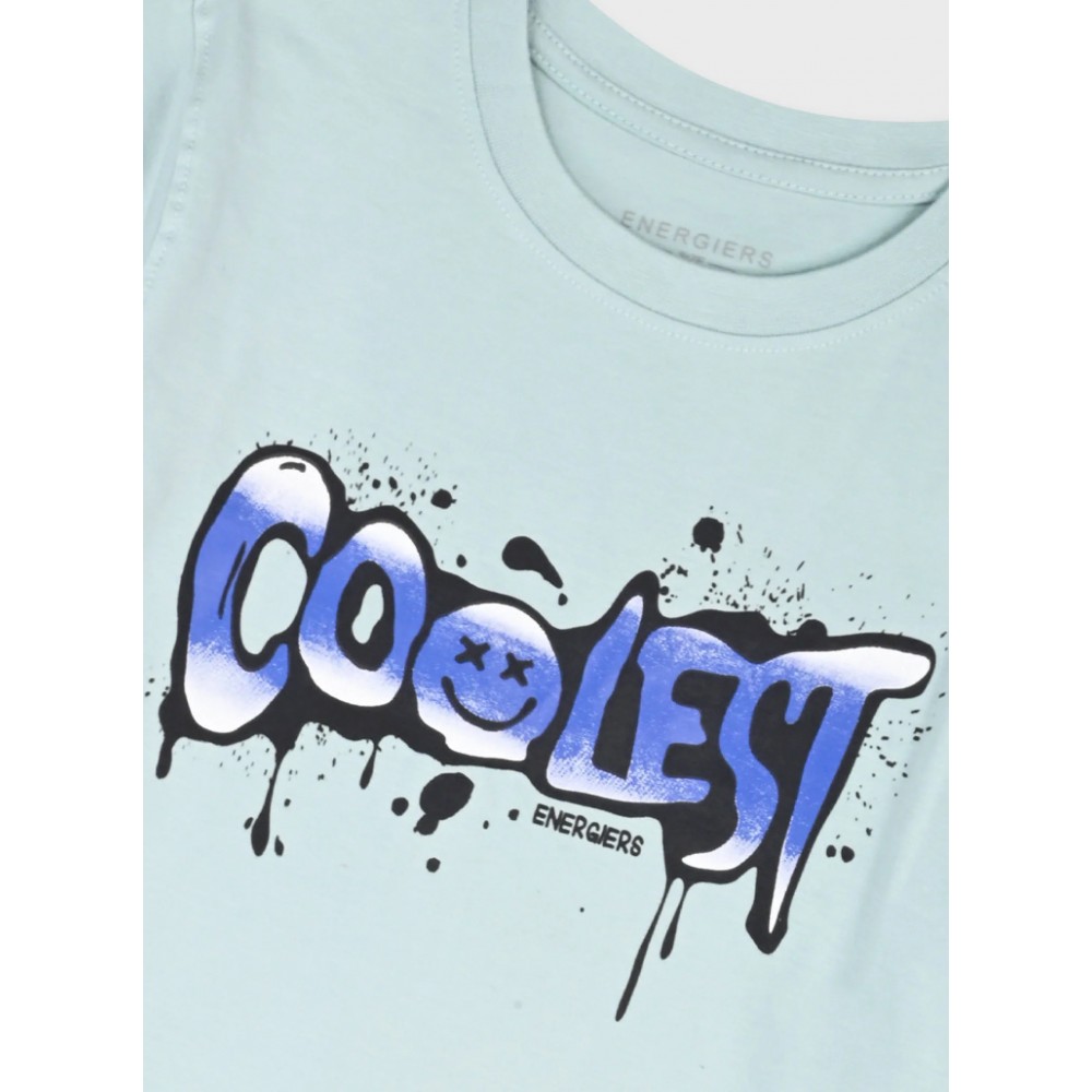 Εφηβικό Σετ Μακό με Μπλούζα Coolest και Βερμούδα Αγόρι (6-16) –Ανθρακί– 13-226015-0