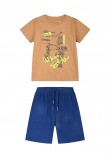 Εφηβικό Σετ Μακό με Μπλούζα Sk 8 και Βερμούδα Αγόρι (6-16) –Μαρέν– 