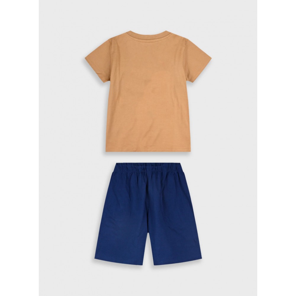 Εφηβικό Σετ Μακό με Μπλούζα Sk 8 και Βερμούδα Αγόρι (6-16) –Μαρέν– 