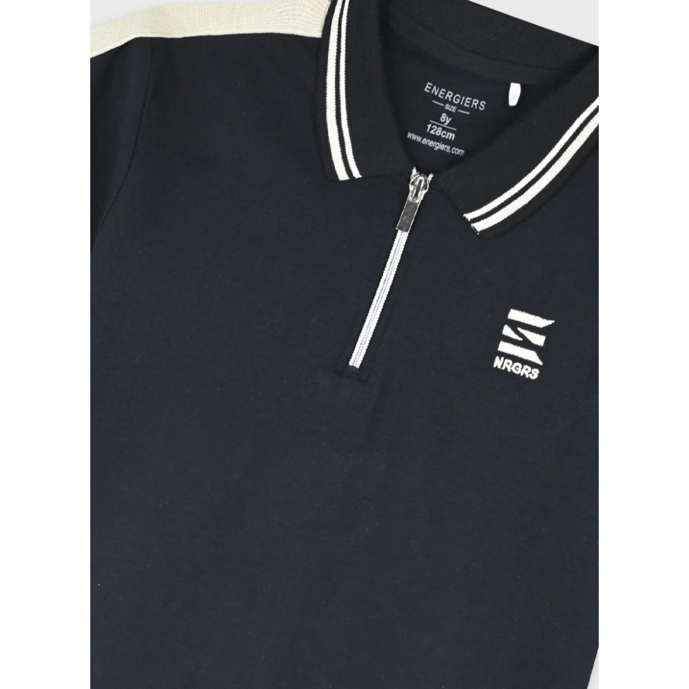 Εφηβική Μπλούζα Polo Πικέ Αγόρι (6-16) -Μαύρο- 13-226017-5