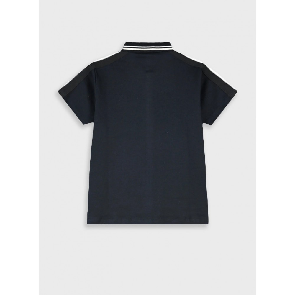 Εφηβική Μπλούζα Polo Πικέ Αγόρι (6-16) -Μαύρο- 13-226017-5