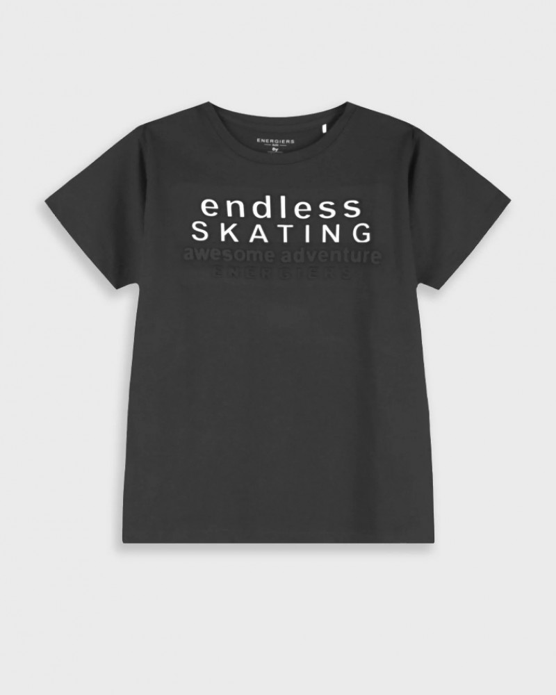 Εφηβική T-Shirt Μπλούζα Endless Skating Αγόρι (6-16) -Μαύρο- 