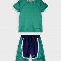 Εφηβικό Σετ Αθλητικό με Μπλούζα Sport και Βερμούδα Αγόρι (6-16) –Μπλε/Πράσινο– 