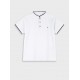 Εφηβική Μπλούζα Τύπου Polo Με Μάο Γιακά Αγόρι (6-16) -Λευκό- 13-226034-5
