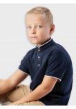Εφηβική Μπλούζα Τύπου Polo Με Μάο Γιακά Αγόρι (6-16) -Μαρέν- 