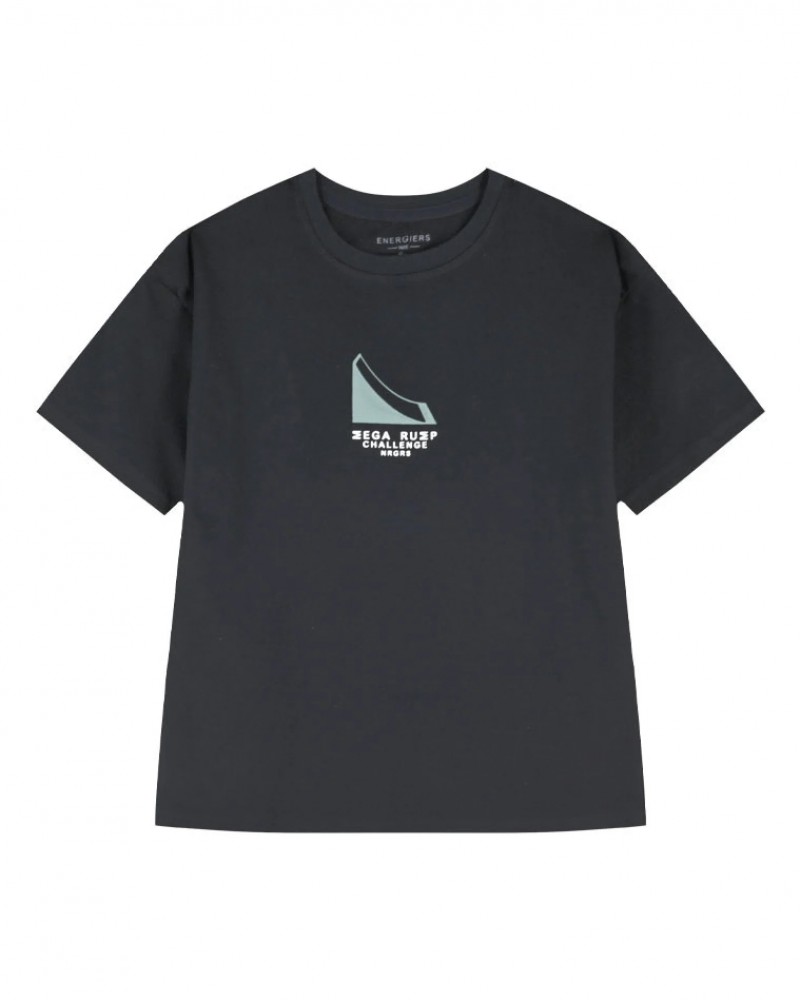 Εφηβική T-Shirt Μπλούζα Mega Rump Challenge Αγόρι (6-16) -Μαύρο- 