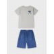 Εφηβικό Σετ Μακό με Μπλούζα California και Βερμούδα Αγόρι (6-16) –Μαρέν– 13-226052-0
