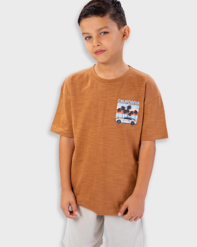 Εφηβικό Σετ Μακό με Μπλούζα California και Βερμούδα Αγόρι (6-16) –Πάγος– 