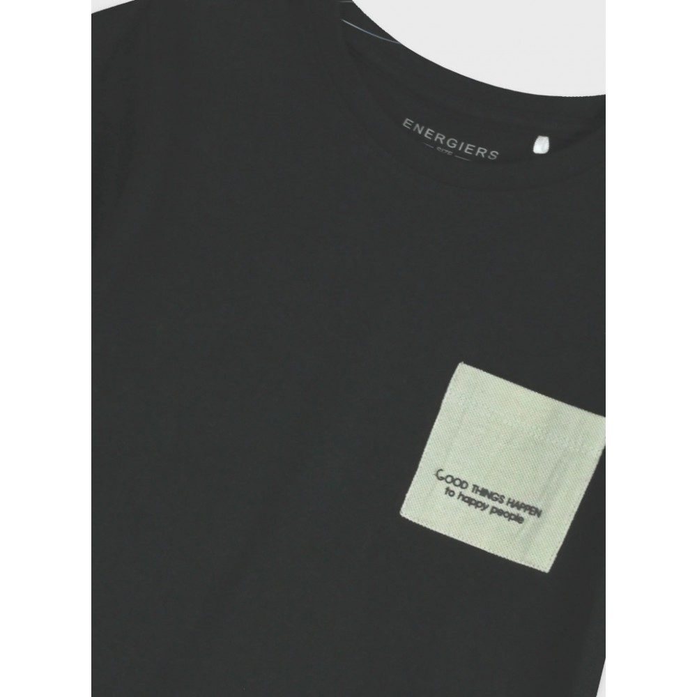 Εφηβικό Σετ Μακό με Μπλούζα Good Things Happen και Βερμούδα Αγόρι (6-16) –Μπεζ– 