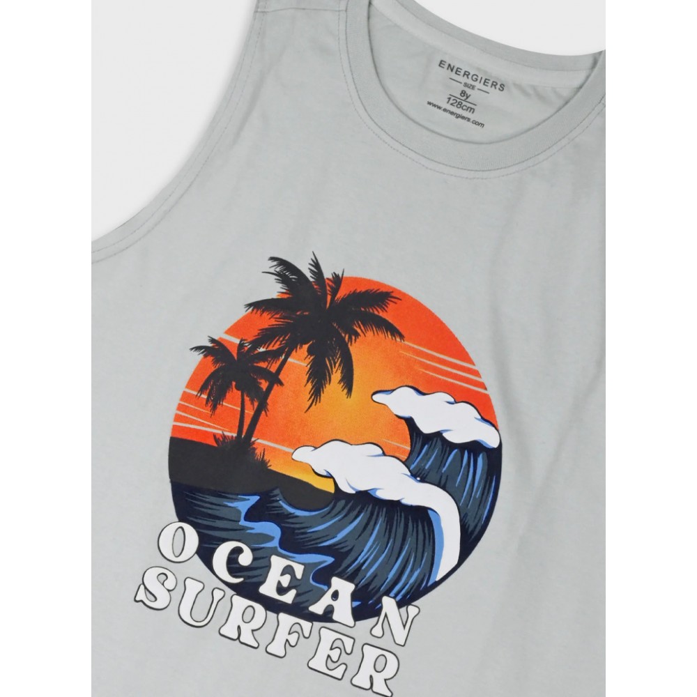 Εφηβικό Σετ με Μπλούζα Αμάνικη Ocean Surfer και Βερμούδα Cargo Αγόρι (6-16) –Ραφ– 