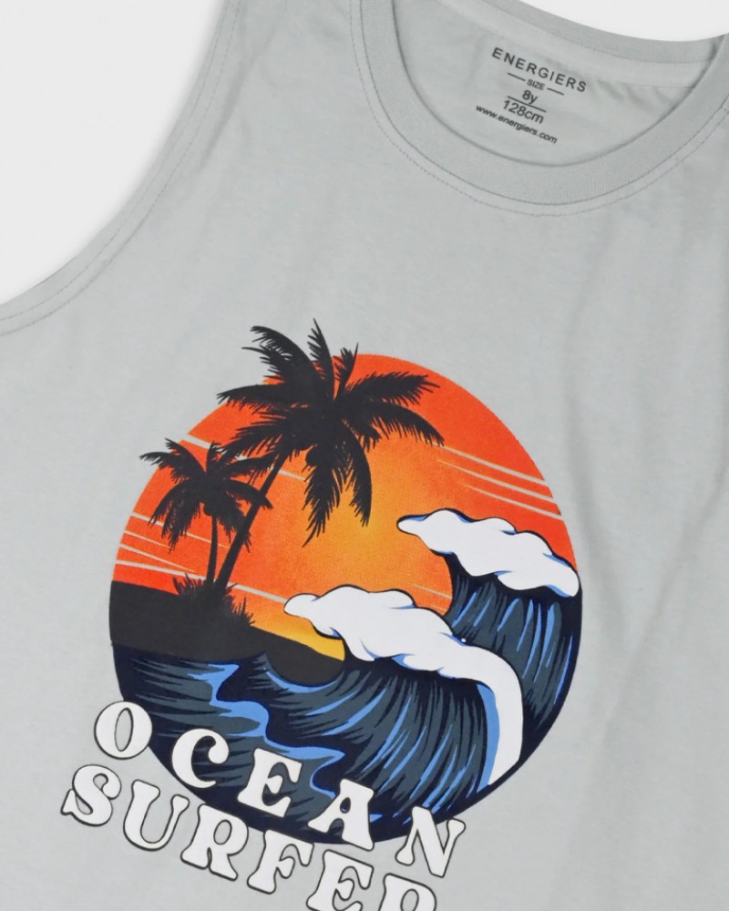 Εφηβικό Σετ με Μπλούζα Αμάνικη Ocean Surfer και Βερμούδα Cargo Αγόρι (6-16) –Ραφ– 