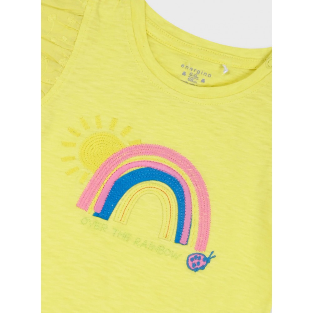 Βρεφικό Σετ Μακό Μπλουζάκι και Φούστα Βρακάκι Κορίτσι (6-24μ) -Εμπριμέ- 14-226407-0