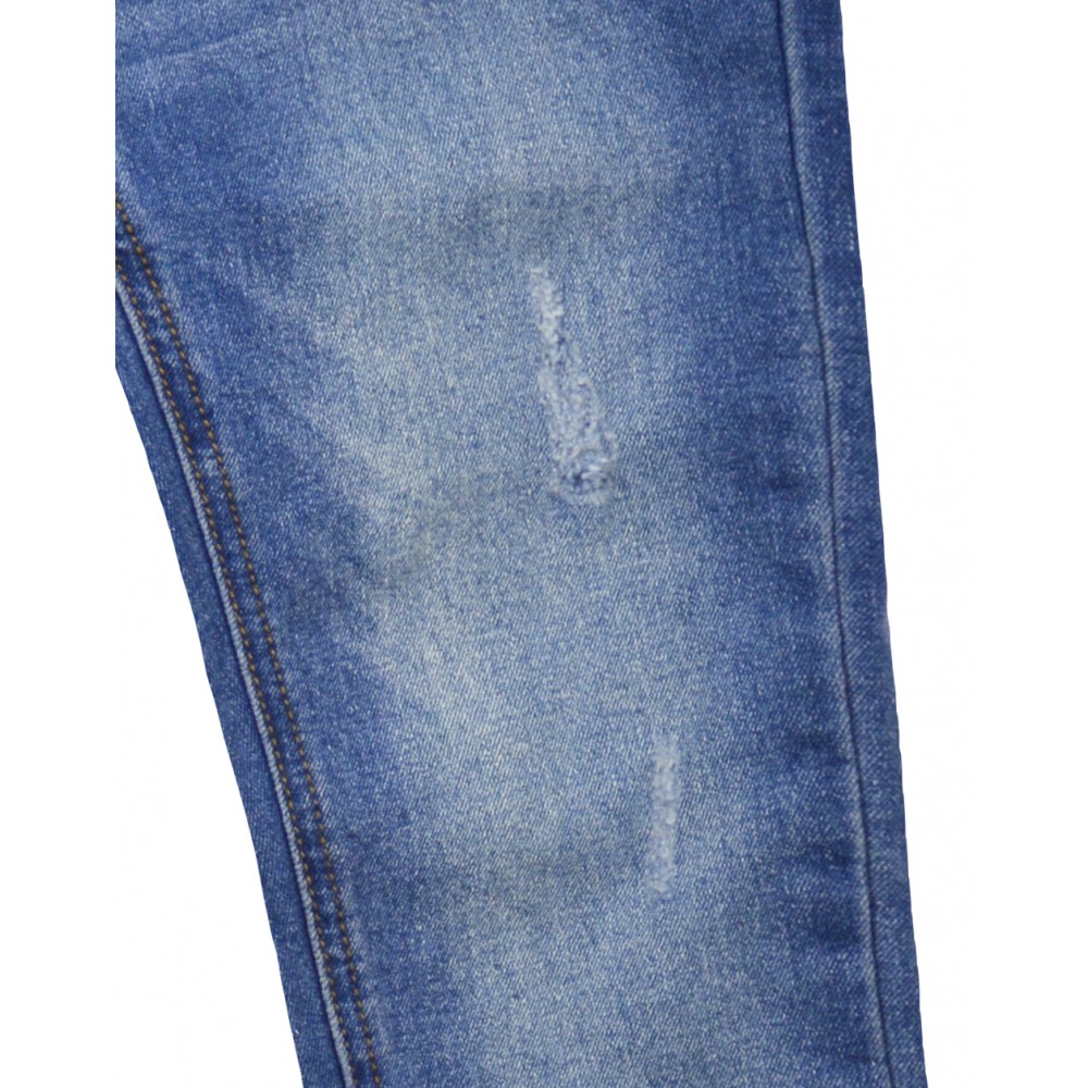Παιδικό Τζιν Παντελόνι Ελαστικό Skinny Denim Με Καταστροφές Κορίτσι –Μπλέ Τζην– 15-123300-2