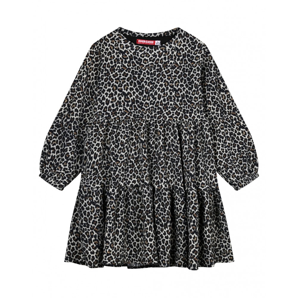 Παιδικό Fashion Φόρεμα από Animal Print Μοτίβο Κορίτσι -Εμπριμέ- 15-123300-7