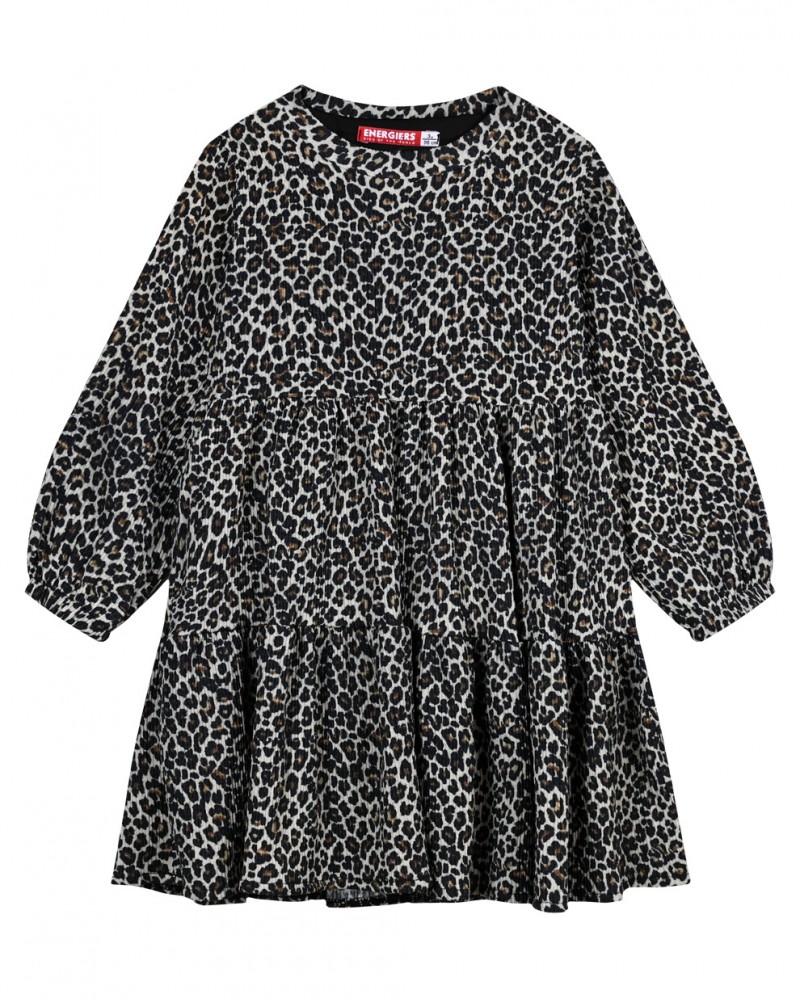 Παιδικό Fashion Φόρεμα από Animal Print Μοτίβο Κορίτσι -Εμπριμέ- 15-123300-7