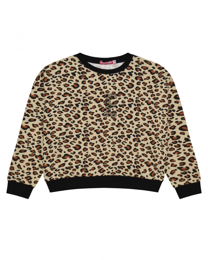 Παιδική Φούτερ Μπλούζα Με Τύπωμα Animal Print Κορίτσι -Εμπριμέ- 15-123305-5