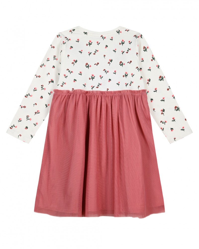 Παιδικό Fashion Floral Φόρεμα Με Τούλι Κορίτσι -Φρεζ- 15-123310-7