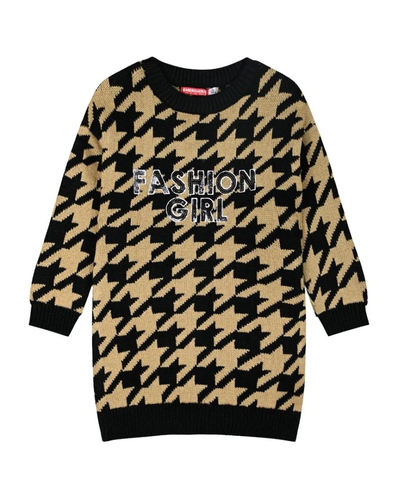 Παιδικό Πλεκτό Φόρεμα Πιε Ντε Πουλ Fashion Κορίτσι (2-6Ε) -Μπεζ- 15-124312-7
