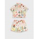Παιδικό Σετ με Πουκάμισο Και Σορτς Εμπριμέ Κορίτσι (2-6) -Εμπριμέ- 15-226302-0