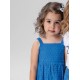 Παιδικό Φόρεμα με Τιράντα και Κοφτό Κέντημα Κορίτσι (2-6) -Μπλε- 15-226311-7