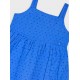 Παιδικό Φόρεμα με Τιράντα και Κοφτό Κέντημα Κορίτσι (2-6) -Μπλε- 15-226311-7