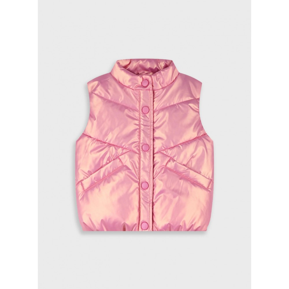 Παιδικό Γιλέκο Αμάνικο Λεπτό Κορίτσι (2-6) -Τριανταφυλλί- 15-226314-1
