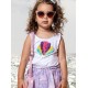 Παιδικό Σετ με Μπλουζάκι Believe In Mermaid Και Φούστα με Eσωτερικό Kολάν Κορίτσι (2-6) -Λιλά- 15-226373-0