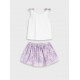 Παιδικό Σετ με Μπλουζάκι Believe In Mermaid Και Φούστα με Eσωτερικό Kολάν Κορίτσι (2-6) -Λιλά- 15-226373-0