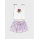 Παιδικό Σετ με Μπλουζάκι Believe In Mermaid Και Φούστα με Eσωτερικό Kολάν Κορίτσι (2-6) -Λιλά- 15-226373-0