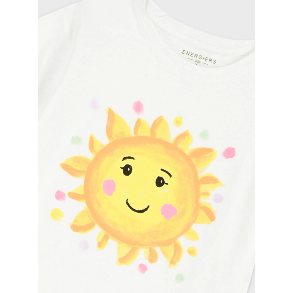 Παιδικό Σετ με Μπλουζάκι Ήλιος και Κολάν Κάπρι Κορίτσι (2-6) -Εμπριμέ- 15-226384-0