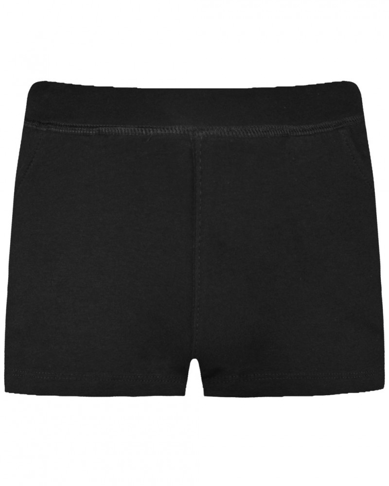 Εφηβικό Μονόχρωμο Shorts Basic Line Κορίτσι -Μαύρο- 16-100921-2