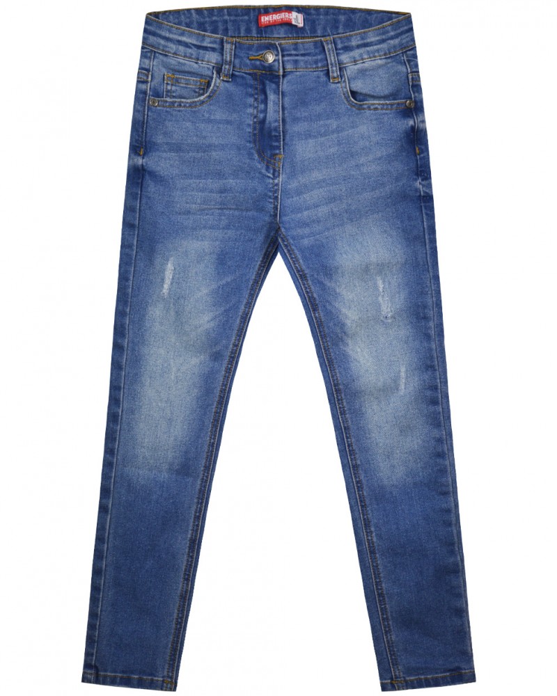 Εφηβικό Τζιν Παντελόνι Ελαστικό Cigarette Denim Κορίτσι –Μπλέ Τζην– 16-123200-2