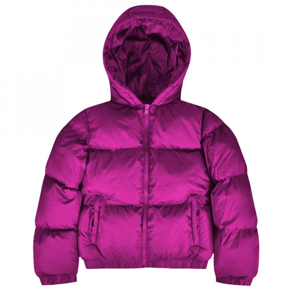 Εφηβικό Μπουφάν Puffer Με Κουκούλα Κορίτσι -Φούξ- 16-123208-1