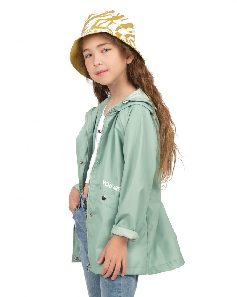 Εφηβικό Clothing, Ανοιξιάτικο Τζάκετ Με Κουκούλα Κορίτσι -Φυστικί- 16-223200-1