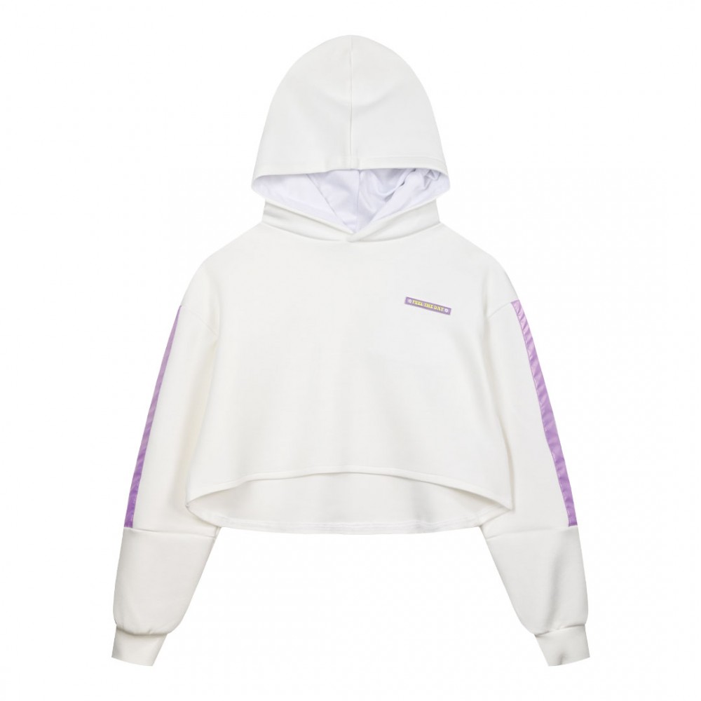 Εφηβική Hoodie Φούτερ Μπλούζα Εποχής Με Κουκούλα Κορίτσι (6-16) -Λευκό- 16-224208-5