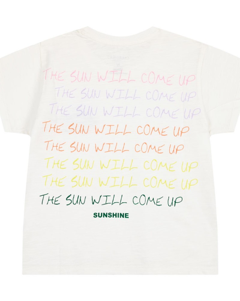 Εφηβική Μακό Μπλούζα Με Τύπωμα Sunshine Κορίτσι (6-16Ε) -Εκρού- 16-224215-5