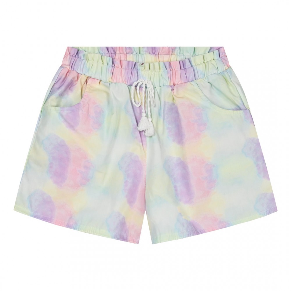Εφηβικό Σορτς Με Tie Dye Μοτίβο Κορίτσι -Πολύχρωμο- 16-224240-2