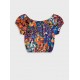 Εφηβική Crop Top Μπλούζα Floral Κορίτσι (6-16) -Εμπριμέ- 16-225204-4