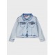 Εφηβικό Τζιν Μπουφάν με Στρας Denim Jacket Jean Κορίτσι (6-16) -Μπλε Τζην- 16-225205-1