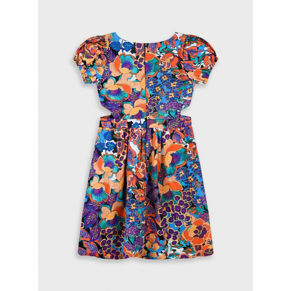 Εφηβικό Φόρεμα Floral με Cutout Design Κορίτσι (6-16) -Εμπριμέ- 16-225212-7