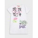 Εφηβικό Φόρεμα Graffiti Good Vibes Κορίτσι (6-16) –Λευκό– 16-225241-7