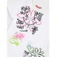 Εφηβικό Φόρεμα Graffiti Good Vibes Κορίτσι (6-16) –Λευκό– 16-225241-7