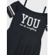 Εφηβικό Μακό Φόρεμα  You Can Be Everything Κορίτσι (6-16) –Μαύρο– 16-225247-7
