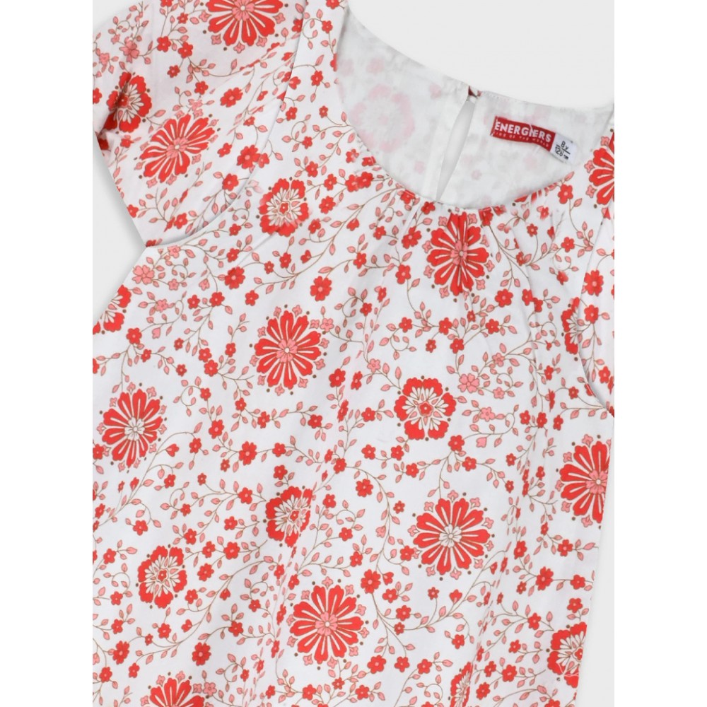 Εφηβικό Φόρεμα Floral Teen Dress με Σάλι Κορίτσι (6-16) -Εμπριμέ- 16-226201-7