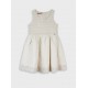 Εφηβικό Φόρεμα Αμάνικο Teen Dress με Κέντημα Κορίτσι (6-16) -Βανίλια- 16-226210-7