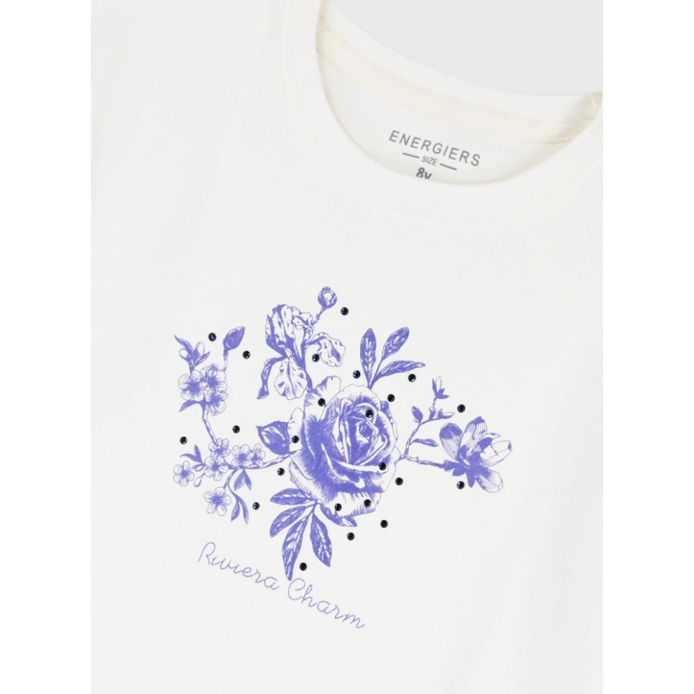 Εφηβική Μπλούζα Τοπ Riviera Charm Κορίτσι (6-16) -Εκρού- 16-226224-5