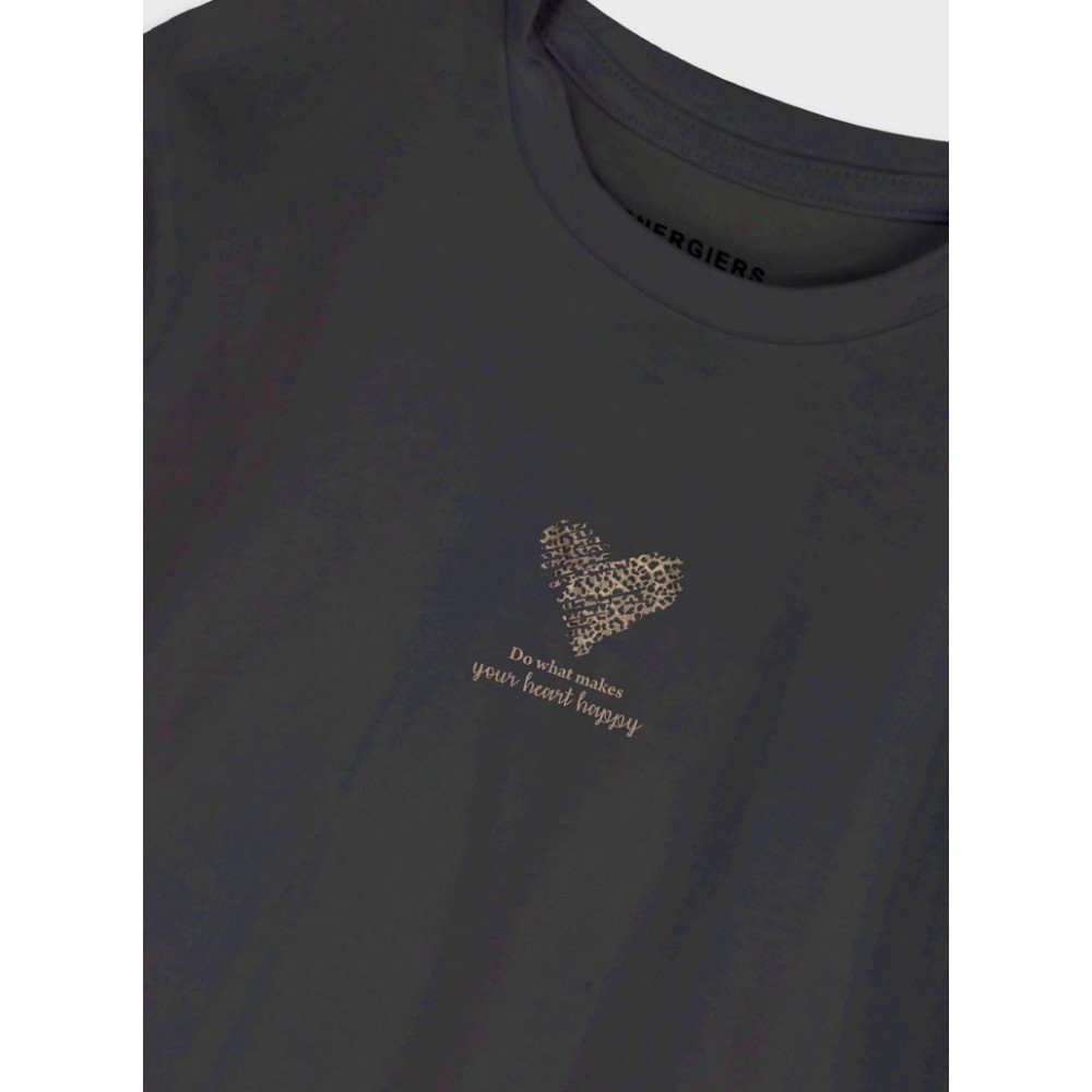 Εφηβικό Σετ με Μπλούζα Crop Your Happy Και Κολάν Καμπάνα Κορίτσι (6-16) -Leopard- 16-226243-0