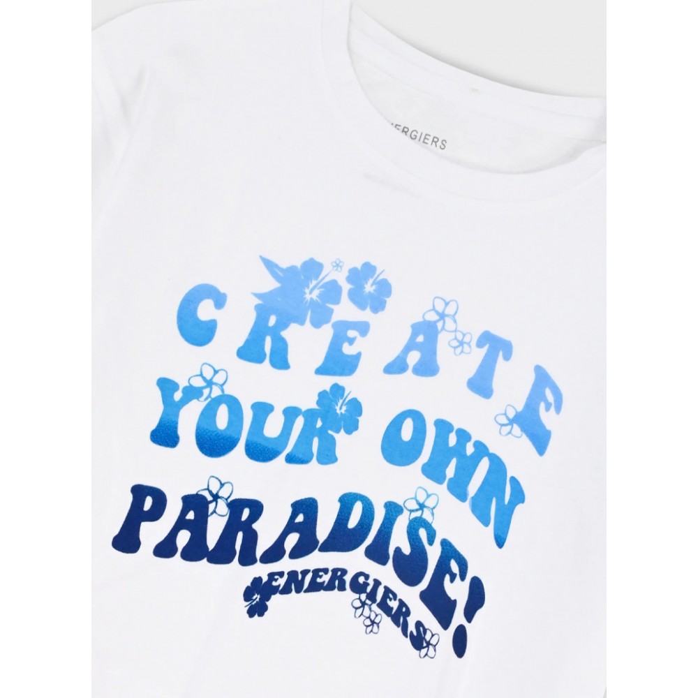 Εφηβικό Μακό Σετ με Μπλούζα Paradise Και Ποδηλατικό Κολάν Κορίτσι (6-16) -Εμπριμέ- 16-226271-0