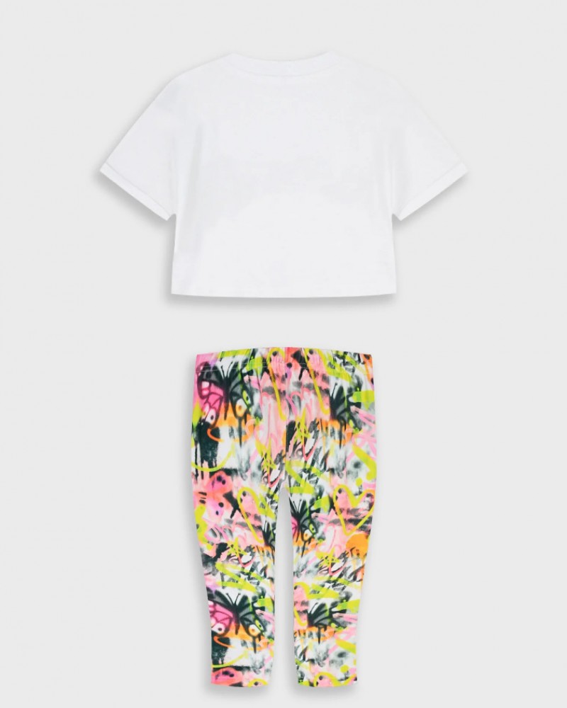 Εφηβικό Μακό Σετ με Μπλούζα Nyc Και Κολάν Κάπρι Κορίτσι (6-16) -Εμπριμέ- 